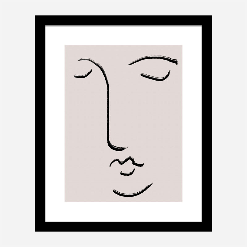 Closed Eyes Wall Art Print