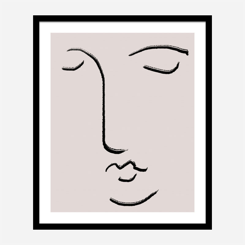 Closed Eyes Wall Art Print