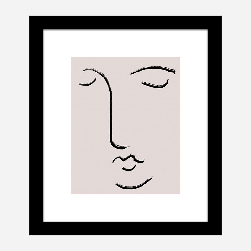 Closed Eyes Wall Art Print