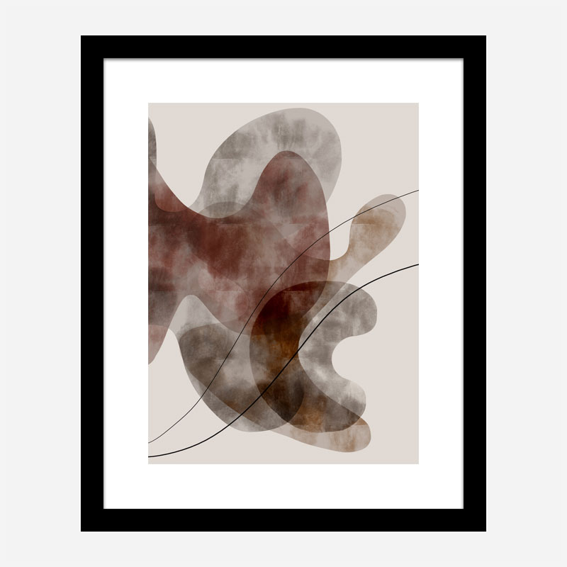 Red Seaweed Wall Art Print