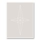 Grid Star Grey Wall Art Print