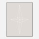 Grid Star Grey Wall Art Print