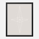 Grid Star Grey Wall Art Print