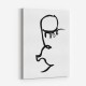 Half Face Black Wall Art Print Half Face Black Wall Art Print