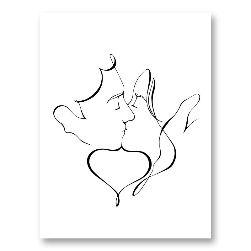 The Kiss Wall Art Print