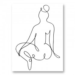 Nude Back Wall Art Print