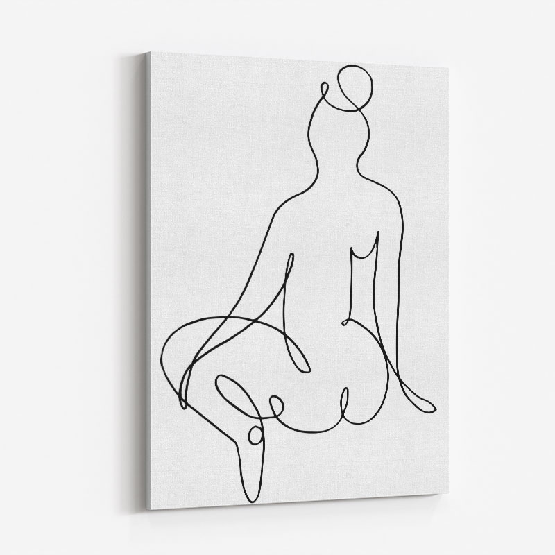 Nude Back Wall Art Print