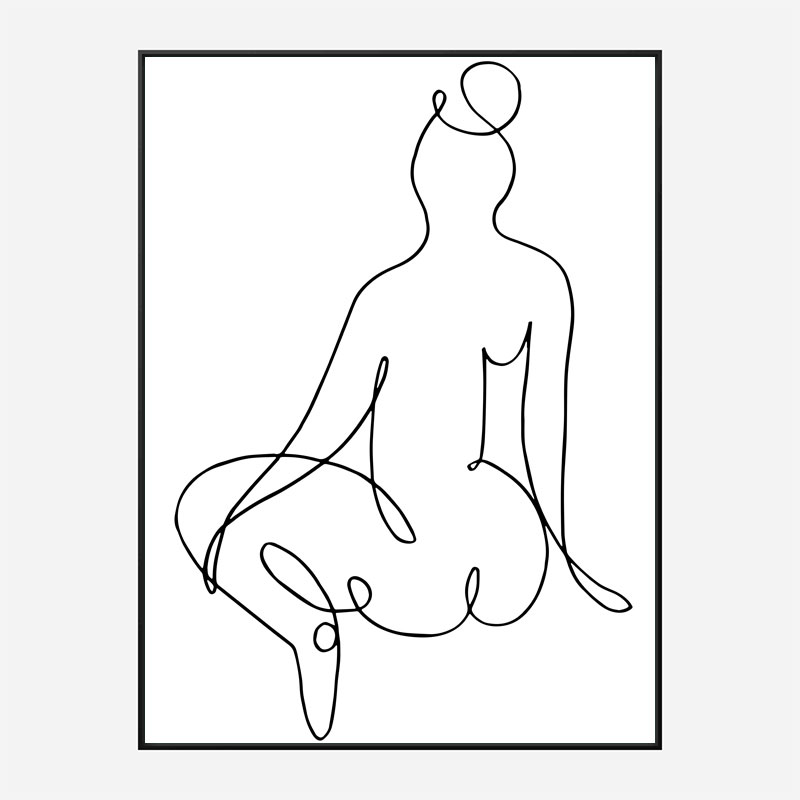 Nude Back Wall Art Print Nude Back Wall Art Print