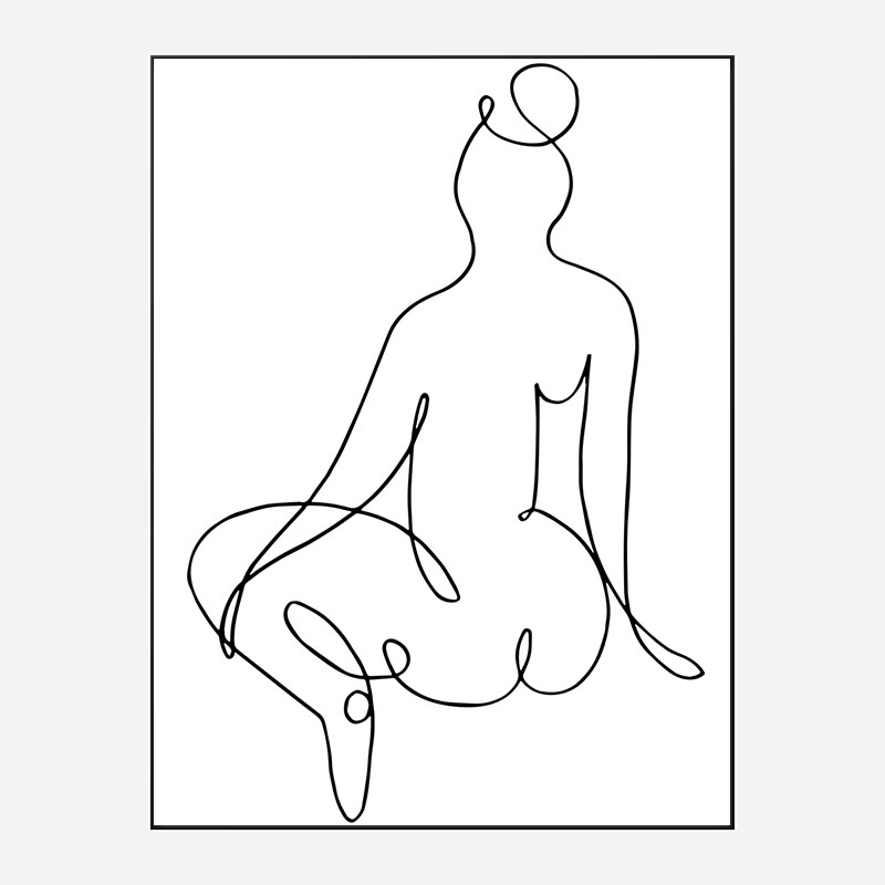 Nude Back Wall Art Print Nude Back Wall Art Print