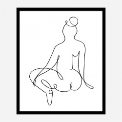 Nude Back Wall Art Print