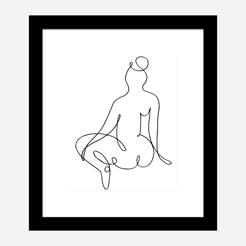 Nude Back Wall Art Print