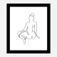 Nude Back Wall Art Print