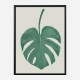 Monstera Aqua 05 Wall Art Print