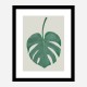 Monstera Aqua 05 Wall Art Print