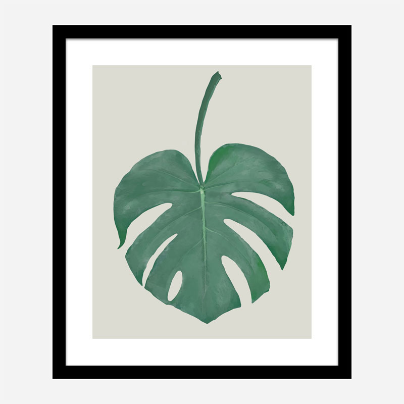 Monstera Aqua 05 Wall Art Print Monstera Aqua 05 Wall Art Print
