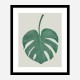 Monstera Aqua 05 Wall Art Print