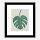 Monstera Aqua 05 Wall Art Print