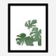 Monstera Aqua 04 Wall Art Print