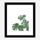 Monstera Aqua 04 Wall Art Print