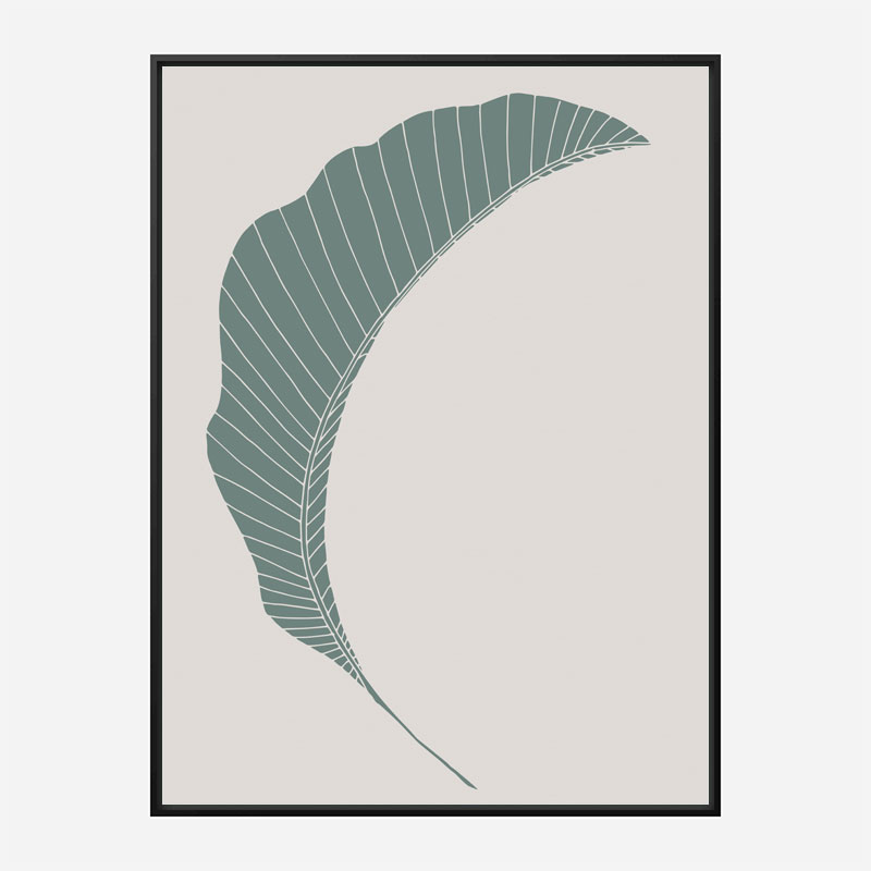 Banana Leaf Green Wall Art Print