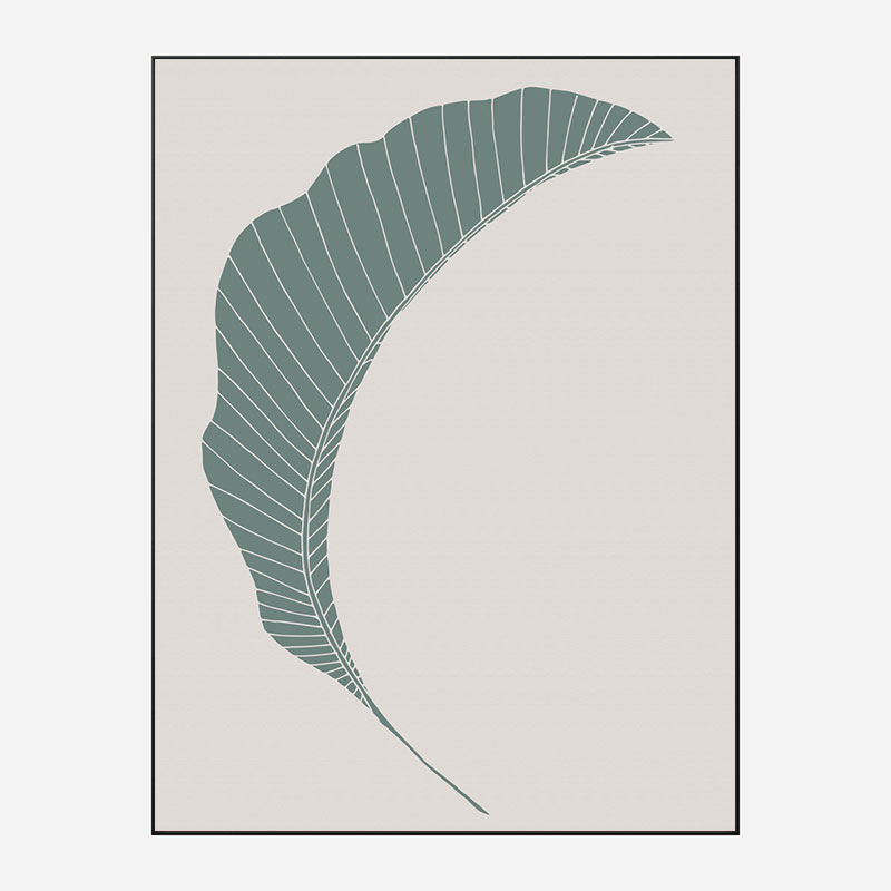 Banana Leaf Green Wall Art Print