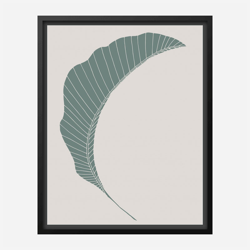 Banana Leaf Green Wall Art Print