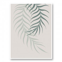 Leaf Frilly Green Wall Art Print