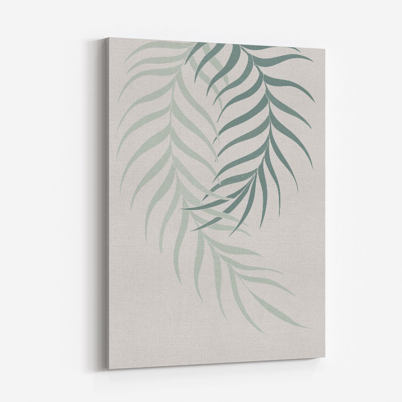 Leaf Frilly Green Wall Art Print