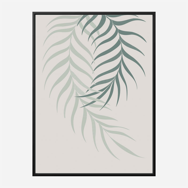 Leaf Frilly Green Wall Art Print