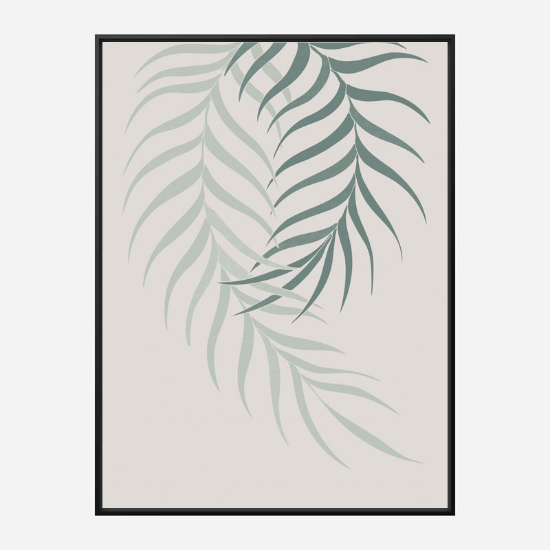 Leaf Frilly Green Wall Art Print