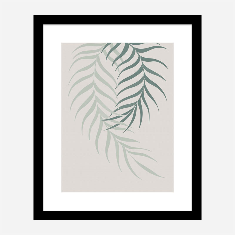 Leaf Frilly Green Wall Art Print