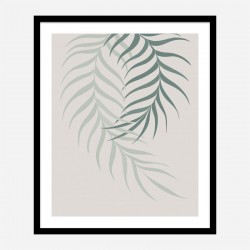 Leaf Frilly Green Wall Art Print