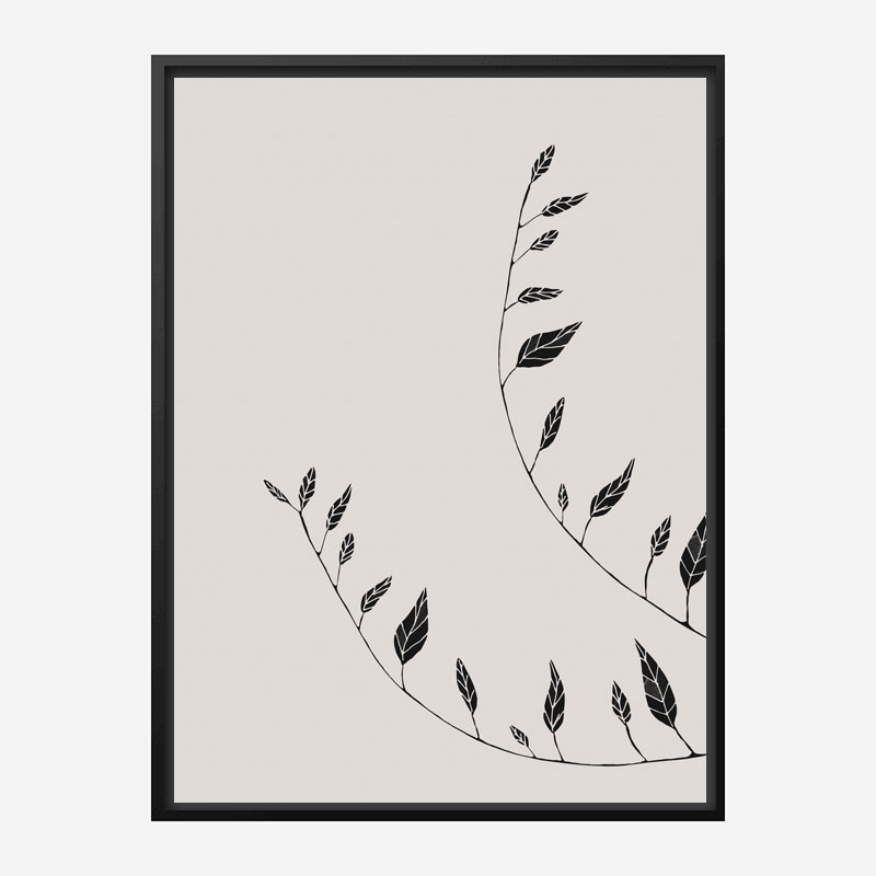 Wavy Branches Wall Art Print