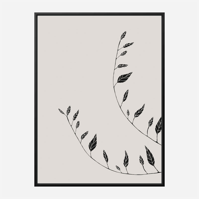 Wavy Branches Wall Art Print