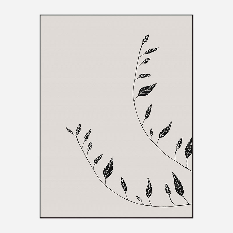 Wavy Branches Wall Art Print