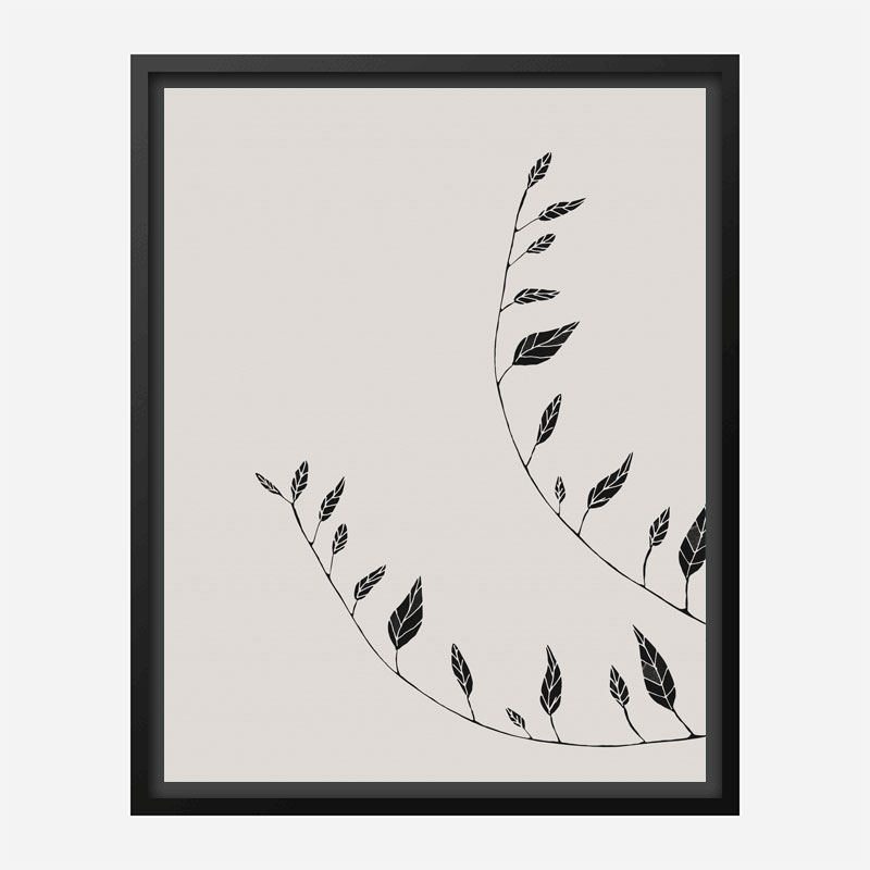 Wavy Branches Wall Art Print Wavy Branches Wall Art Print