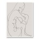 Woman Lines Black Wall Art Print Woman Lines Black Wall Art Print
