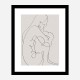 Woman Lines Black Wall Art Print Woman Lines Black Wall Art Print