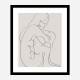 Woman Lines Black Wall Art Print Woman Lines Black Wall Art Print