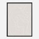 Woman Lines White Wall Art Print Woman Lines White Wall Art Print