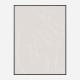 Woman Lines White Wall Art Print Woman Lines White Wall Art Print