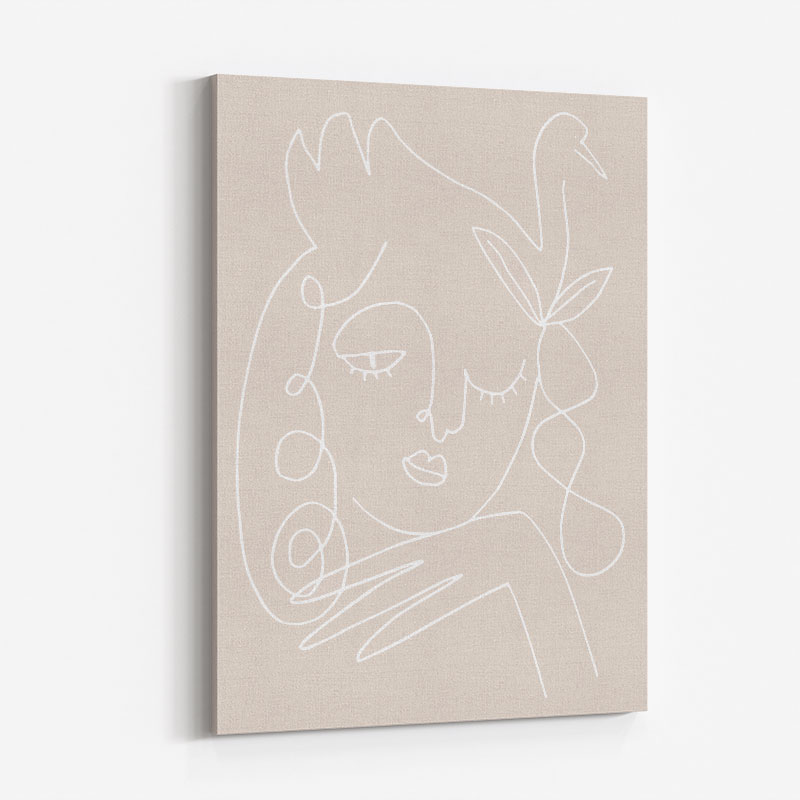 The Swan Beige Wall Art Print The Swan Beige Wall Art Print