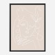 The Swan Beige Wall Art Print The Swan Beige Wall Art Print