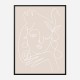 The Swan Beige Wall Art Print The Swan Beige Wall Art Print