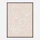 The Swan Beige Wall Art Print The Swan Beige Wall Art Print