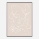 The Swan Beige Wall Art Print The Swan Beige Wall Art Print