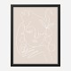 The Swan Beige Wall Art Print The Swan Beige Wall Art Print