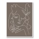The Swan Brown Wall Art Print The Swan Brown Wall Art Print