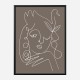 The Swan Brown Wall Art Print The Swan Brown Wall Art Print