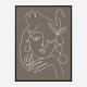 The Swan Brown Wall Art Print The Swan Brown Wall Art Print